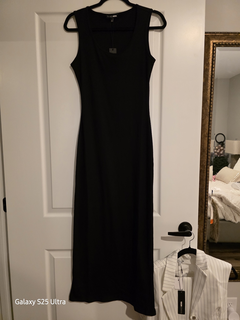 Fashion Nova Black Sleeveless Tank Dress